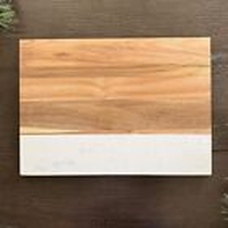 Premium Cheese Board with Marble and Acacia Wood, Cheese Serving Tray,