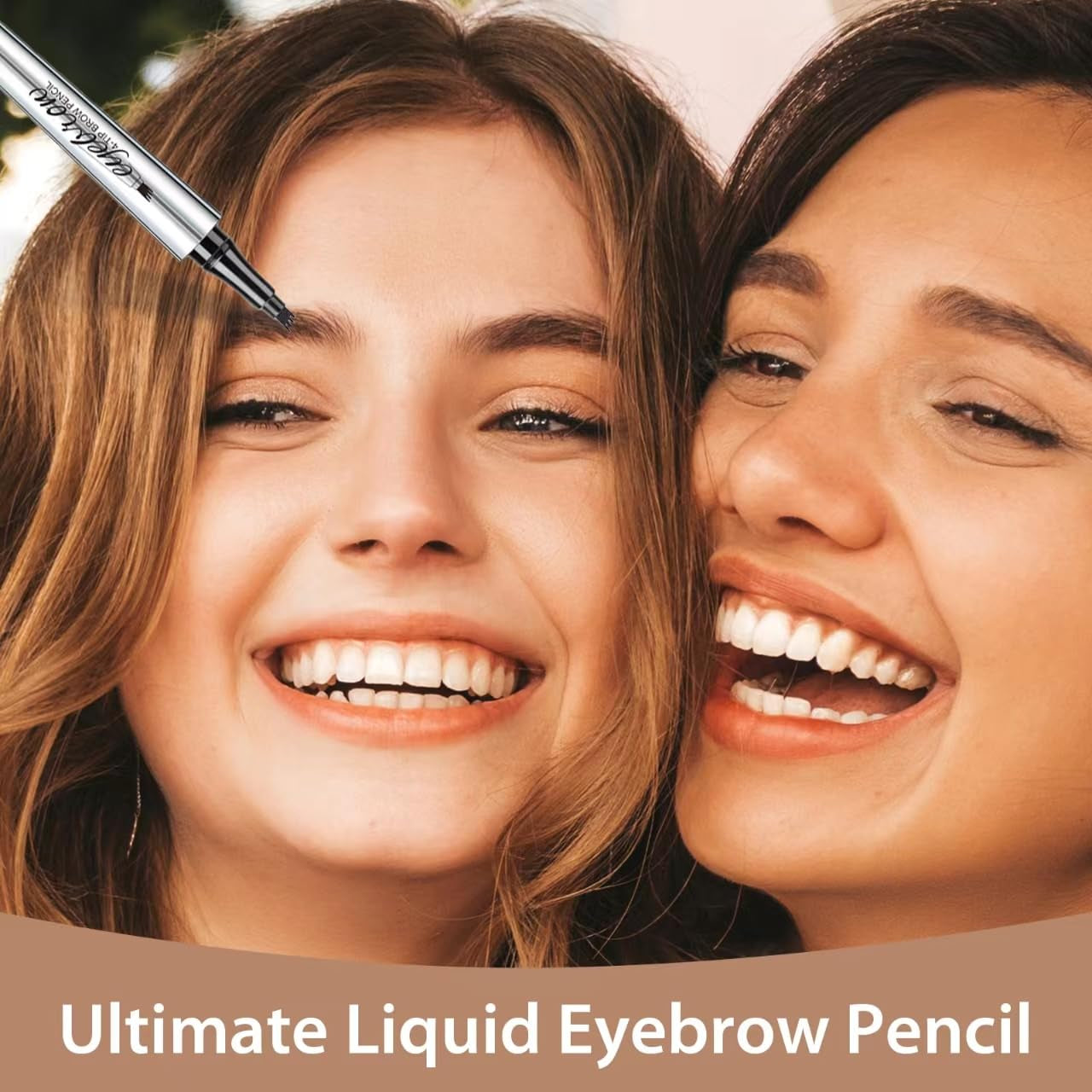 Microblading Eyebrow Pen, Eyebrow Pencil with Premium 4-Prong Micro-Fork Tip Applicator, Microblade Eyebrow Pen-Lift Your Brows like Your Natural Brows, Stay on All Day, Smudge-Proof