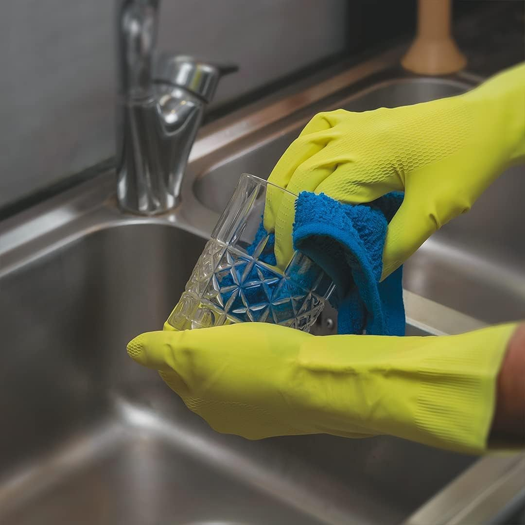 8 Pack Kitchen Dish Cloths for Washing Dishes - Blue White, 12 X12 Inches Dishcloths for Kitchen Fast Absorbing Quick Dry Super Soft Dish Rags