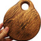 7" Mini Oak Wood Cutting Board + Wooden Trivet - Small Wooden round Serving Board - Model CU-6 by