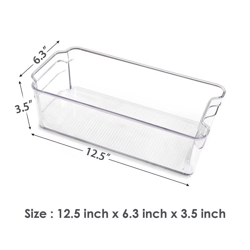 Transparent Fridge Organizer Food Storage Containers Refrigerator Organizer Vegetable Kitchen Organizer and Storage Container