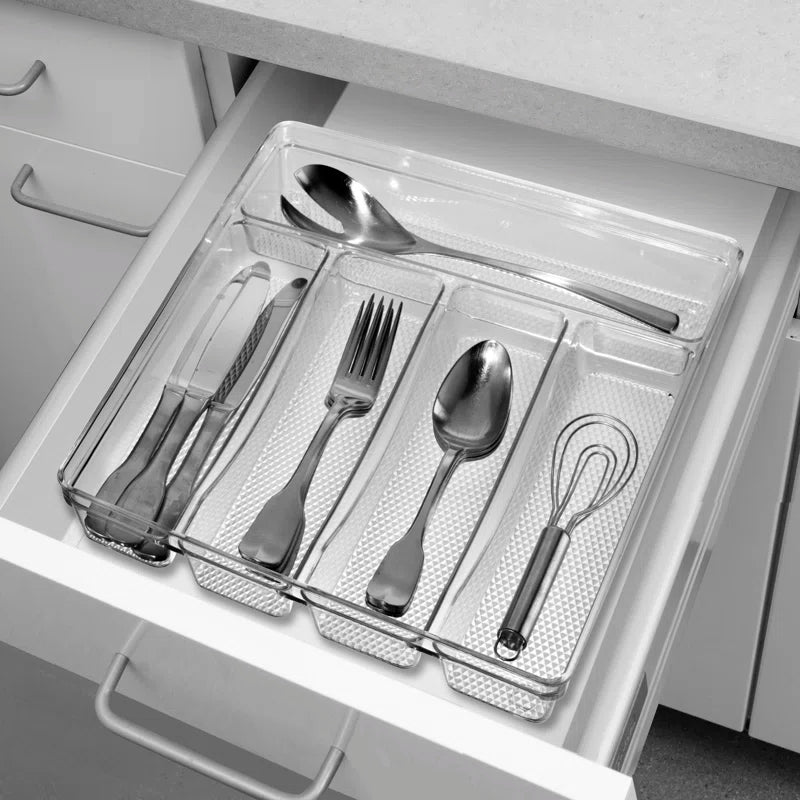 Neat 2" H X 11.5" W X 13.25" D Flatware & Kitchen Utensils Drawer Organizer