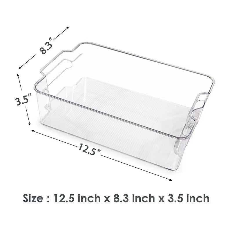 Transparent Fridge Organizer Food Storage Containers Refrigerator Organizer Vegetable Kitchen Organizer and Storage Container