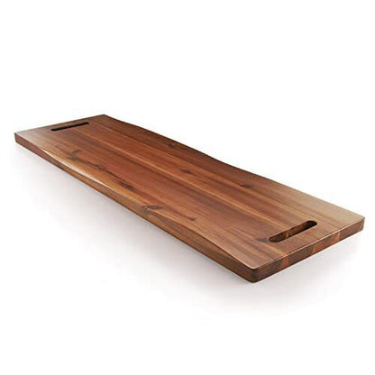 36" Large Charcuterie Board with Handles - Extra Long Wooden Serving Cheese B...