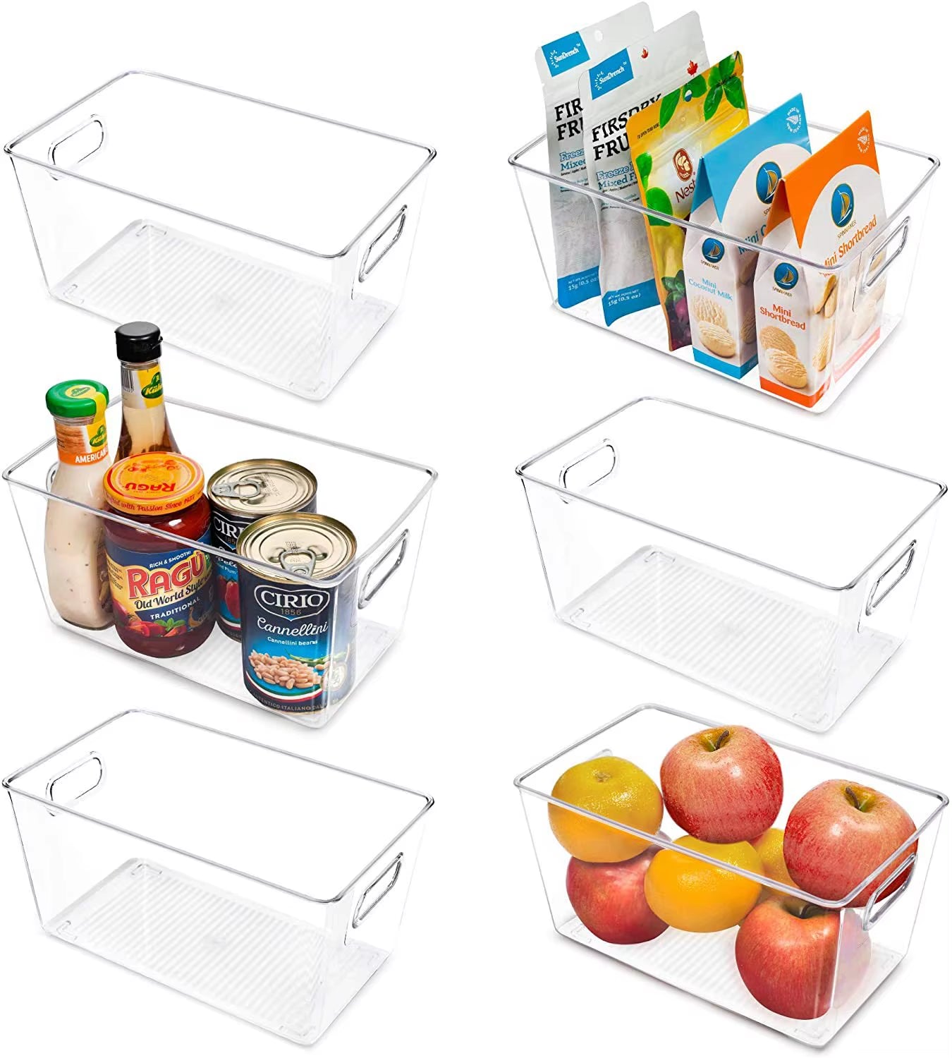 Transparent Fridge Organizer Food Storage Containers Refrigerator Organizer Vegetable Kitchen Organizer and Storage Container