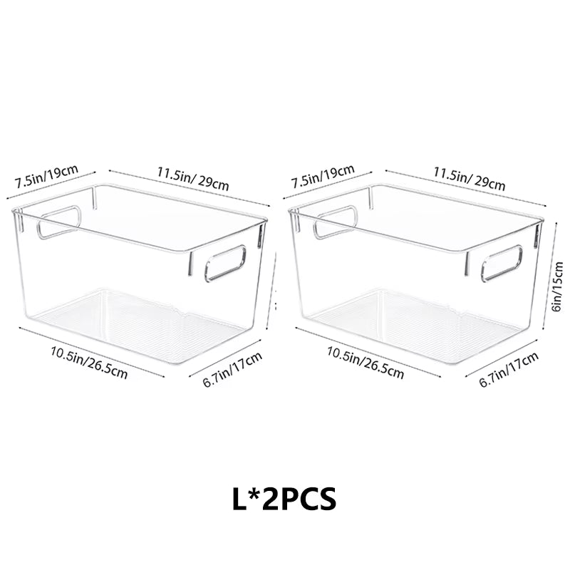 Transparent Fridge Organizer Food Storage Containers Refrigerator Organizer Vegetable Kitchen Organizer and Storage Container