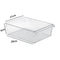 Refrigerator Organizer Bin Fridge Egg Storage Box Clear Fridge Organizer Containers Freezer Pantry Cabinet Kitchen Organizer